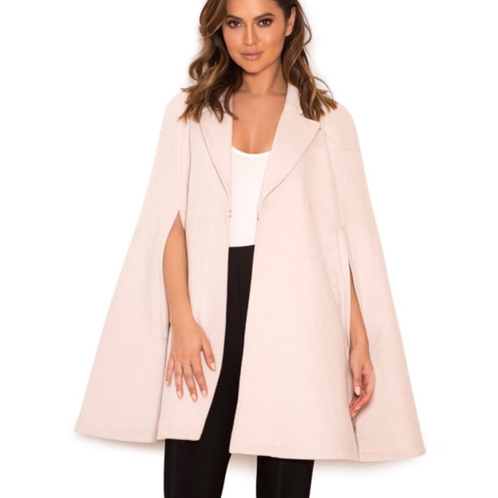 House of CB Cream Cape Coat